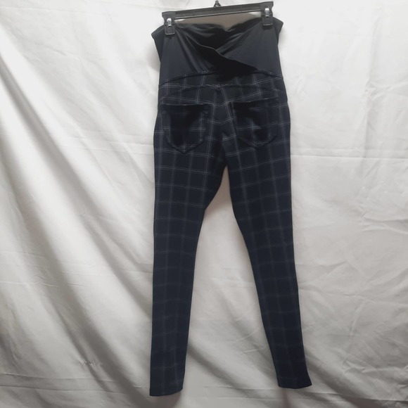 Ingrid & Isabel Windowpane Maternity pants waist band w/ crossover in back Small - Picture 3 of 7